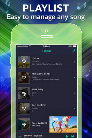 Music Tube - MP3 Music Player & Playlist Manager for YouTube version screenshot 4