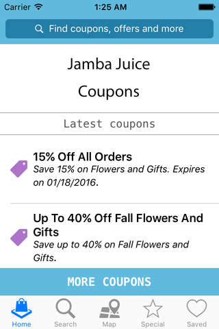 Coupons for Jamba Juice - Save up to 80% screenshot 2
