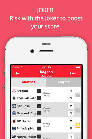 !Bet With Friends - USA MLS Edition - Fantasy football app screenshot 3