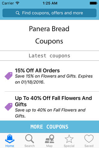 Coupons for Panera Bread - Save up to 80% screenshot 2