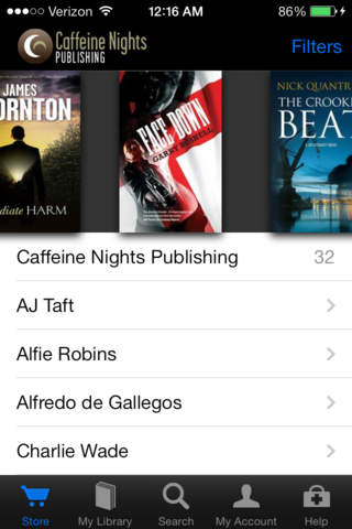 Caffeine Nights Books screenshot 2
