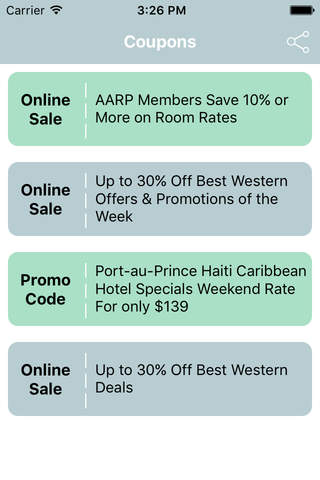 Coupons for Best Western Traveling App screenshot 2