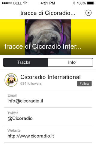 tracce di Cicoradio International screenshot 2