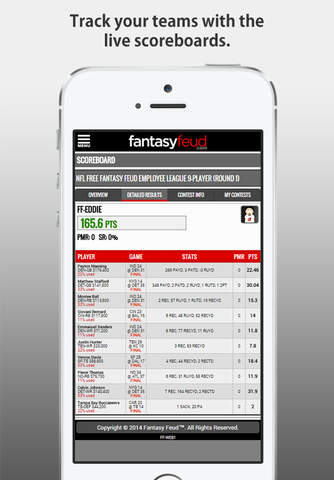 FantasyFeud - One Day Fantasy Sports Leagues: Fantasy Football, Baseball, Basketball, Hockey, Golf - Daily Fantasy Sports screenshot 2
