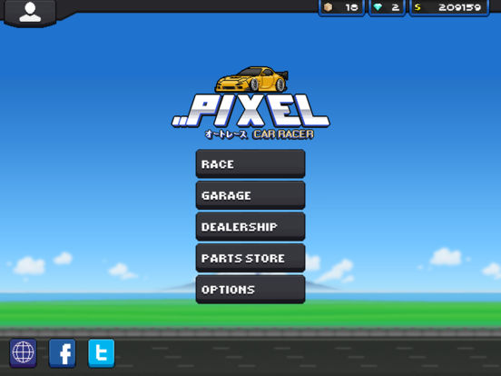 pixel car racing скачать