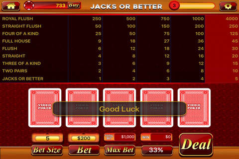 777 Card Game Casino screenshot 3