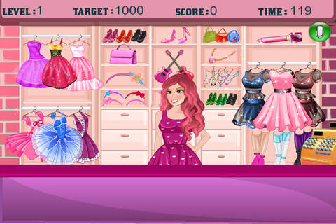 芭比公主的服装店 - 女孩子们的美容、打扮、化妆、换装游戏 screenshot 2