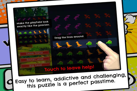 Dino Line Up Maker Skill Puzzle  - PRO - A Dinosaurs Slide & Match Board Game screenshot 3