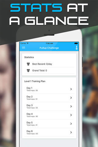 Pull Ups - 0 to 20 pull up challenge workout coach screenshot 3