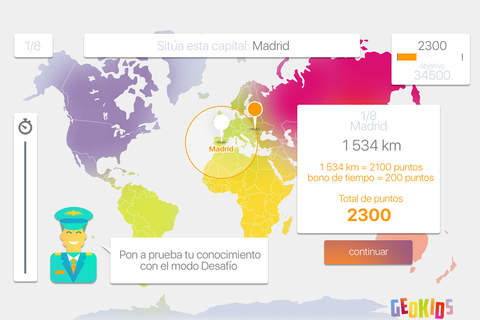 Free World Geography App: GeoKids World - Game for Kids screenshot 2
