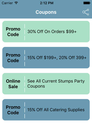 Coupons for Stumps Party App screenshot 2