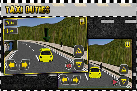 Modern Taxi Crazy Driving Simulator 3D screenshot 2