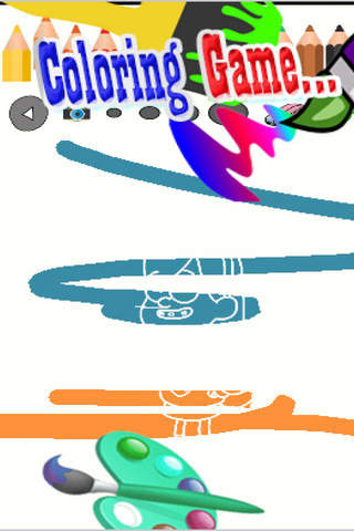 Coloring Book Page Gravity Falls Paint Edition screenshot 2
