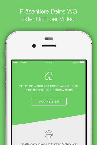 Flatss - WG Suchen - Die Video-App für Deine Mitbewohnersuche screenshot 2