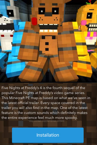 FNAF MAPS for Minecraft PE - The Best Maps for Minecraft Pocket Edition (MCPE) screenshot 2