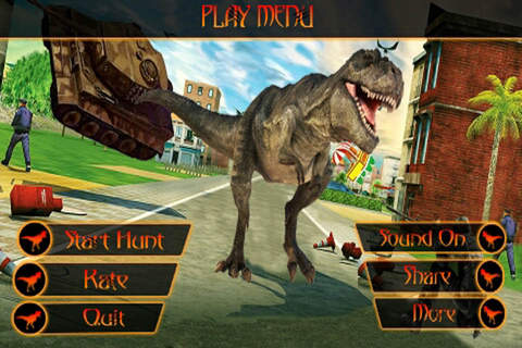Deadly Dino Adventure City Sniper Hunter Free screenshot 2