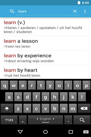 Dutch - English Dictionary. screenshot 3