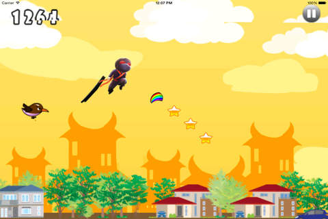 A Strong Ninja Flying - Flick Bouncing screenshot 4