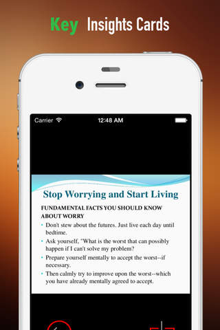 How to Stop Worrying and Start Living: Practical Guide Cards with Key Insights and Daily Inspiration screenshot 4