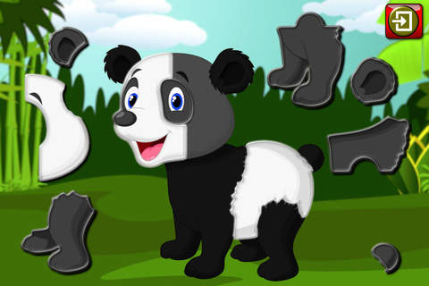 Kids Zoo Animal Jigsaw Puzzle Shapes - educational preschool game teaches matching skills screenshot 3