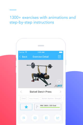JEFIT Workout Planner Gym Log screenshot 3
