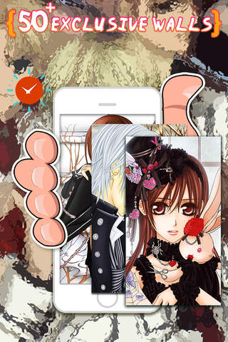iClock Anime Alarm Clock Wallpapers , Frames and Quotes Pro - "Vampire Knight edition" screenshot 3