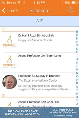 SingHealth Surgical Congress screenshot 3