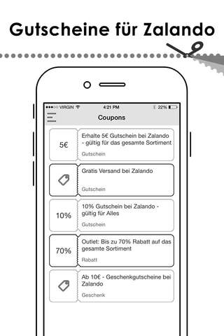 Gutscheine für Zalando - Shopping screenshot 2