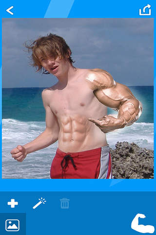 BodyBuilder Camera Stickers! - Get Gym body with biceps and six pack photo studio editor free screenshot 3