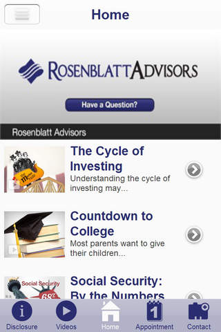 Rosenblatt Advisors screenshot 2