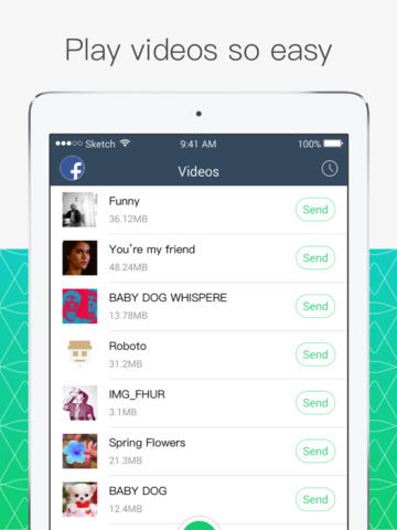 Screenshots of Xender for iPad