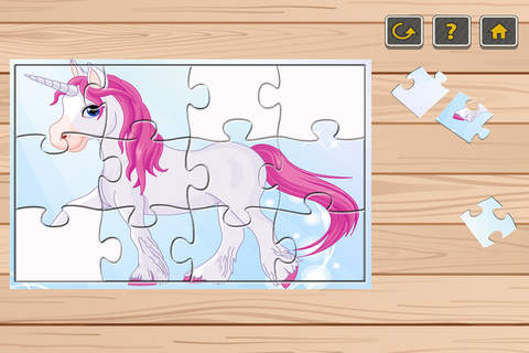 Pony Jigsaw Puzzle Game - My Cute Little Princess Horse Puzzles Free Education Animated Cartoon Games screenshot 4