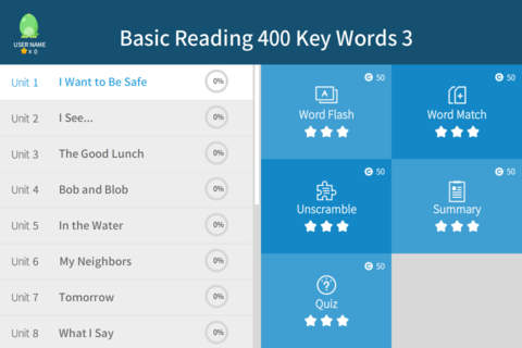 Basic Reading 400 Key words 3 screenshot 3