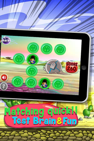 Memories Matching Manga : Super Dragon Puzzles Ball Educational For Kids Free screenshot 2