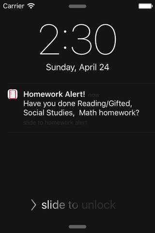 Homework Alert screenshot 3