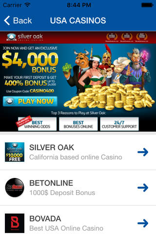 Casino Directory - 2016 Casino Directory Guide screenshot 4