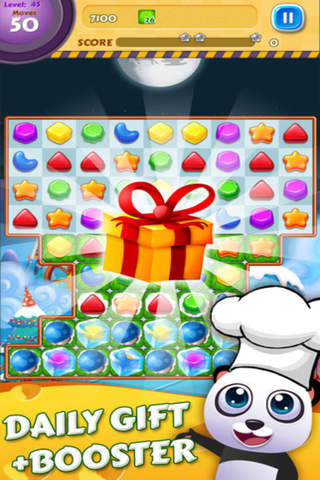 Panda's Cookie Mania - 3 match sweet crush game screenshot 4