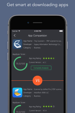 Appilyser : Analyse and Compare Apps screenshot 2