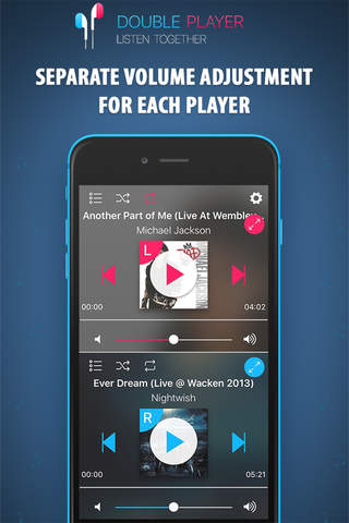 Double Player - Listen Together Plus screenshot 2