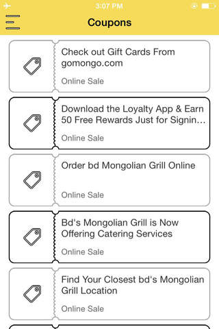 Coupons for bd's Mongolian Grill screenshot 2