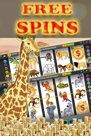 Safari Slots - Big Casino Game screenshot 2
