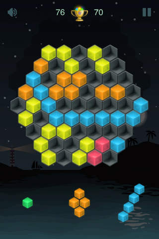 Hexagon Fit: 100/100 Hex Matrix Square Merged Puzzle Game screenshot 3