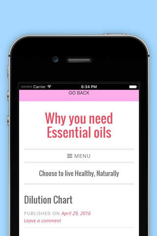 Essential Oils App screenshot 2