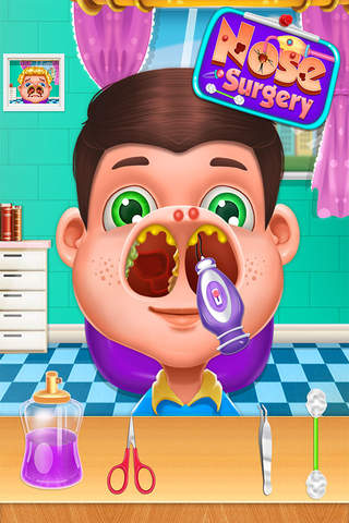 Little Nose Doctor - free doctor clinic & surgery games for kids teens & girls screenshot 2