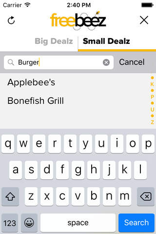 Freebeez - Free App. Free Food. screenshot 3