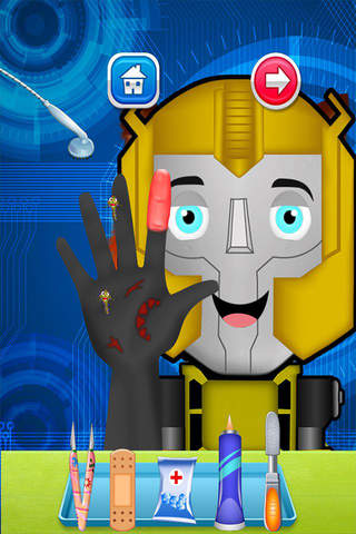 Nail Doctor Game for Kids: Transformers Version screenshot 2