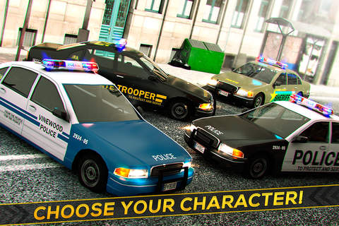 Police Car Driving Simulator Racing Game 3D screenshot 4