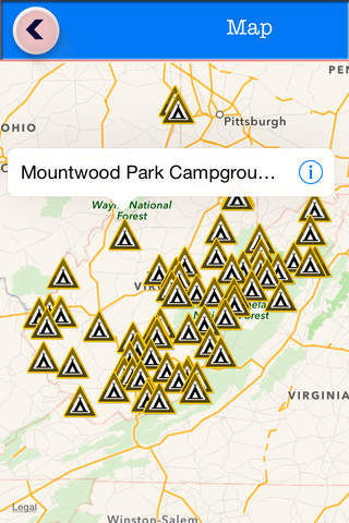 West Virginia Campgrounds & RV Parks Guide screenshot 2
