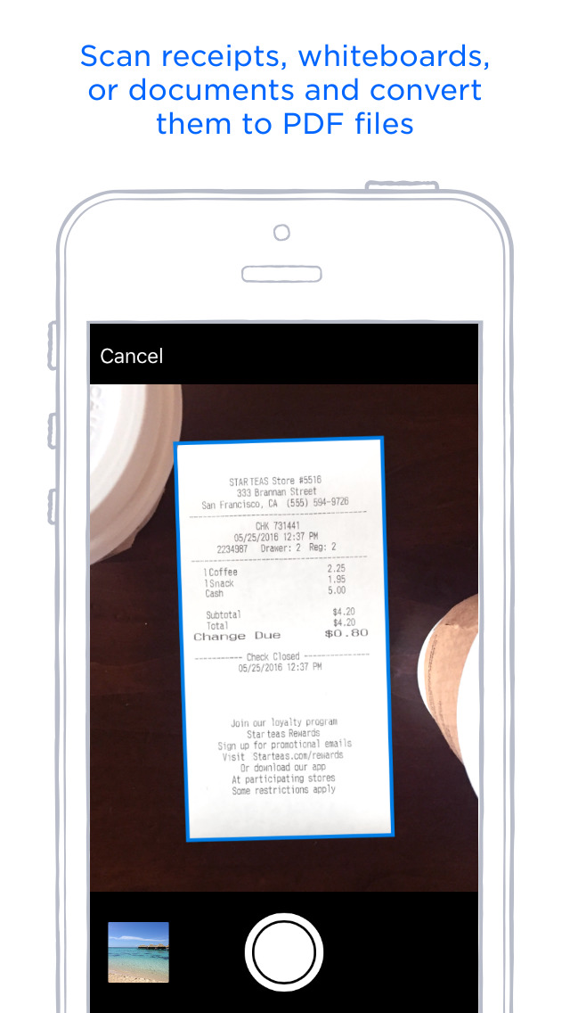 Screenshots of Dropbox for iPhone