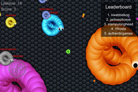 Color Worm - Dumb Snake Eaten To Die screenshot 3